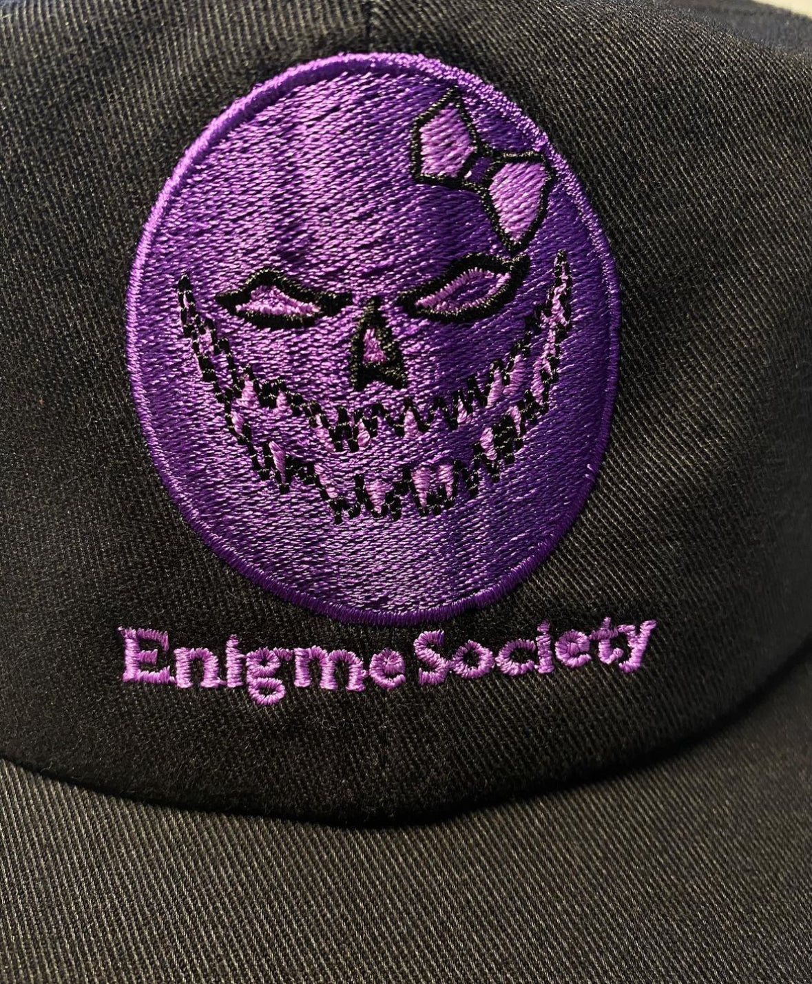 Purple  Pumpkin Skull  Dad Hat (Enigme Society Sale)