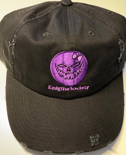 Purple  Pumpkin Skull  Dad Hat (Enigme Society Sale)